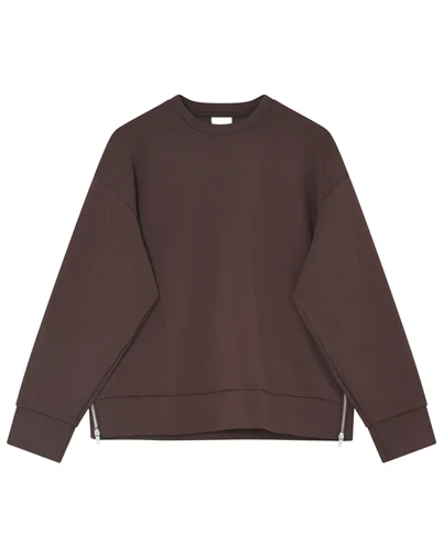 Day Birger et Mikkelsen - Crewa Scuba Sweatshirt - Coffee Brown